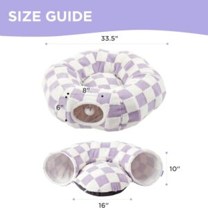 Green Daisy Cat Tunnel Bed 80Cm - 2-In-1 Pet Play &Amp; Sleep – Nice N Cheap Variety Store Cat Tunnel Bed