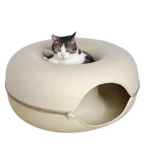 Felt Donut Cat Bed