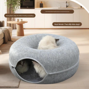 Felt Donut Cat Bed