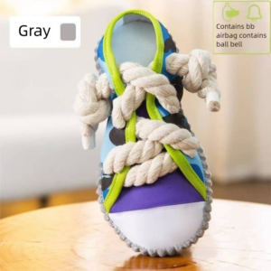 Squeaky Shoe Dog Toy