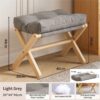 Light Grey Foldable Ottoman &Amp; Padded Footstool With Velcro Stability &Amp; Spare Cusion - Cotton Linen Portable Office Leg Rest &Amp; Entryway Shoe Stool – Nice N Cheap Variety Store Light Grey Foldable Ottoman &Amp; Padded Footstool With Velcro Stability &Amp; Spare Cusion - Cotton Linen Portable Office Leg Rest &Amp; Entryway Shoe Stool Product Image Nice N Cheap Variety Store