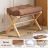 Brown Foldable Ottoman &Amp; Padded Footstool With Velcro Stability &Amp; Spare Cusion - Cotton Linen Portable Office Leg Rest &Amp; Entryway Shoe Stool – Nice N Cheap Variety Store Brown Foldable Ottoman &Amp; Padded Footstool With Velcro Stability &Amp; Spare Cusion - Cotton Linen Portable Office Leg Rest &Amp; Entryway Shoe Stool Product Image Nice N Cheap Variety Store