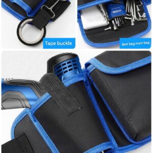 Blue Professional Oxford Cloth Tool Waist Bag –Tool Belt, Multifunctional Work Belt, Men'S Robust, Adjustable Tool Belt - Heavy-Duty 600D Waterproof For Electricians, Mechanics &Amp; Construction Workers – Nice N Cheap Variety Store Blue Professional Oxford Cloth Tool Waist Bag –Tool Belt, Multifunctional Work Belt, Men'S Robust, Adjustable Tool Belt - Heavy-Duty 600D Waterproof For Electricians, Mechanics &Amp; Construction Workers - Image 6
