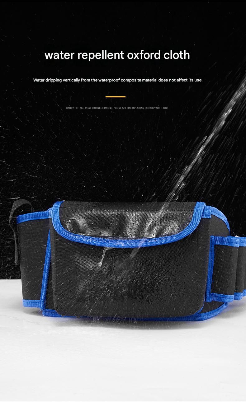 Blue Professional Oxford Cloth Tool Waist Bag –Tool Belt, Multifunctional Work Belt, Men'S Robust, Adjustable Tool Belt - Heavy-Duty 600D Waterproof For Electricians, Mechanics &Amp; Construction Workers – Nice N Cheap Variety Store Blue Professional Oxford Cloth Tool Waist Bag –Tool Belt, Multifunctional Work Belt, Men'S Robust, Adjustable Tool Belt - Heavy-Duty 600D Waterproof For Electricians, Mechanics &Amp; Construction Workers - Image 7