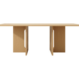 Oak Melamine Dining Table 6 Seater - Image 2