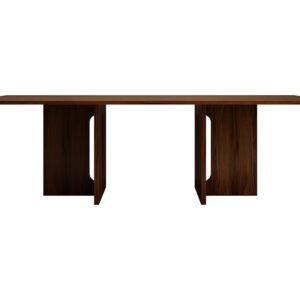 Oak Melamine Dining Table 6 Seater - Image 5