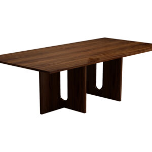 Oak Melamine Dining Table 6 Seater - Image 6
