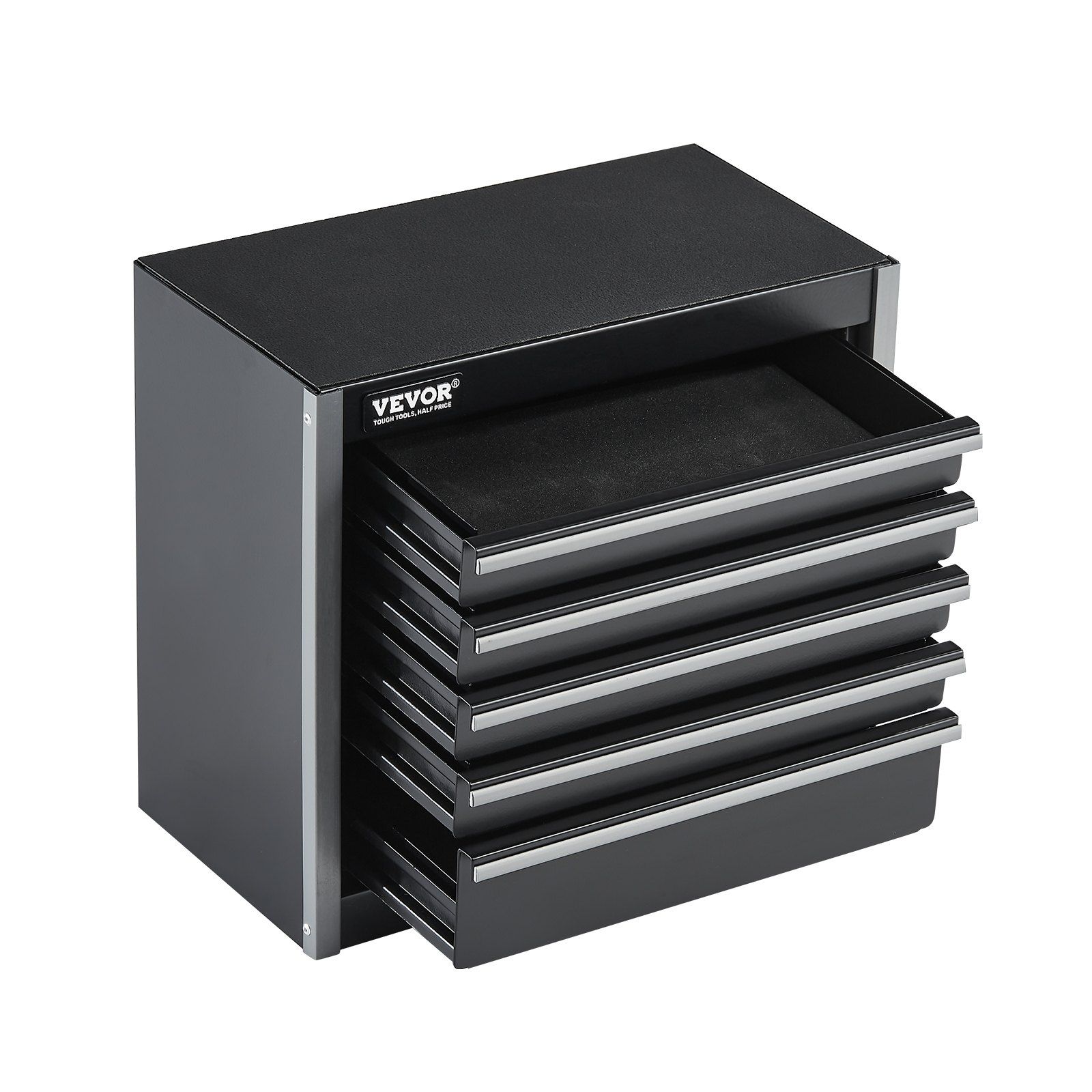 Metal Tool Box, 8.6-Inch, Portable Metal Tool Box With 5 Drawers, Small Tool Chest With Eva Liners And Pp Feet Pads, Heavy-Duty Steel With Ball Bearing Opening And Powder Coated Finish, Black – Nice N Cheap Variety Store Metal Tool Box, 8.6-Inch, Portable Metal Tool Box With 5 Drawers, Small Tool Chest With Eva Liners And Pp Feet Pads, Heavy-Duty Steel With Ball Bearing Opening And Powder Coated Finish, Black - Image 10