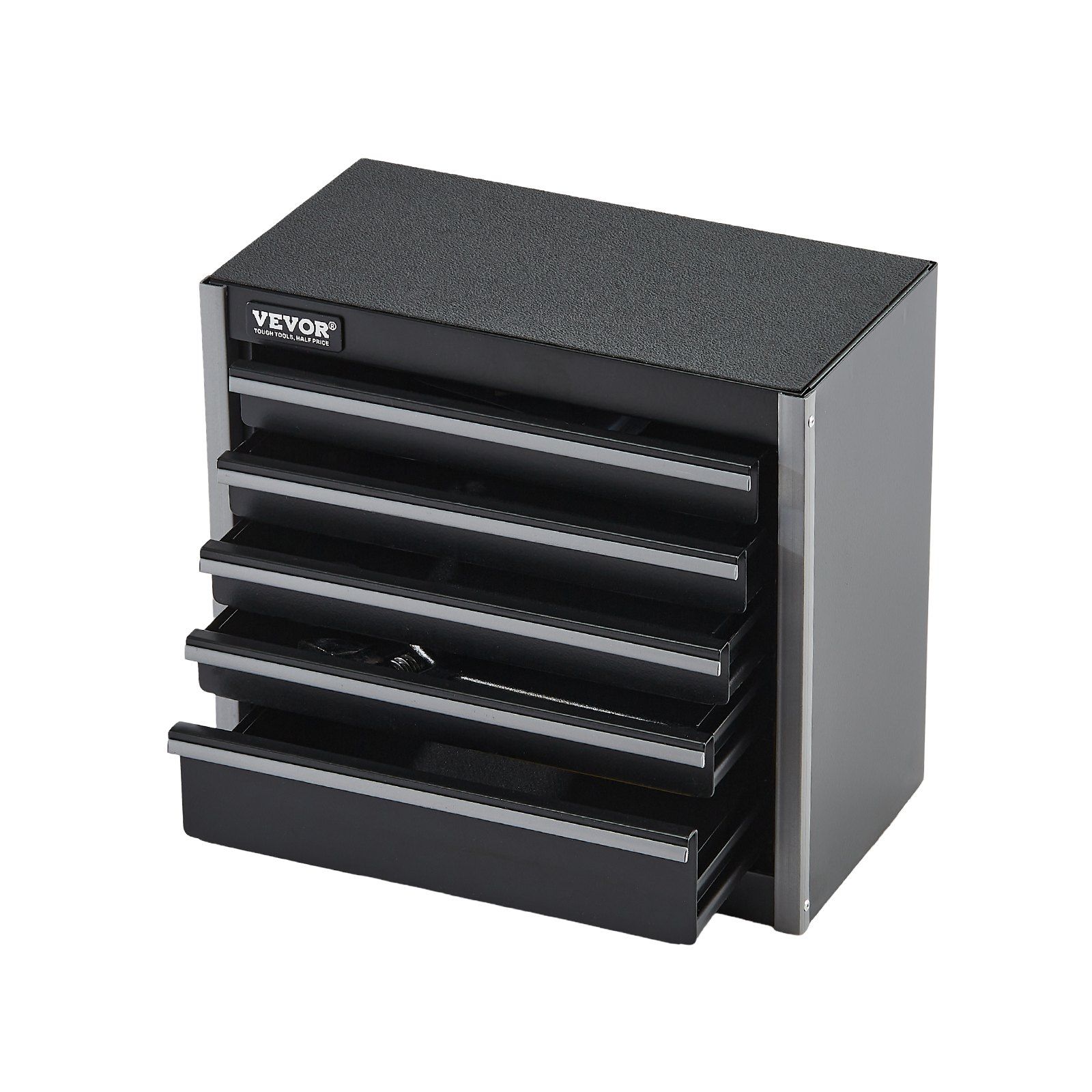 Metal Tool Box, 8.6-Inch, Portable Metal Tool Box With 5 Drawers, Small Tool Chest With Eva Liners And Pp Feet Pads, Heavy-Duty Steel With Ball Bearing Opening And Powder Coated Finish, Black – Nice N Cheap Variety Store Metal Tool Box, 8.6-Inch, Portable Metal Tool Box With 5 Drawers, Small Tool Chest With Eva Liners And Pp Feet Pads, Heavy-Duty Steel With Ball Bearing Opening And Powder Coated Finish, Black - Image 11