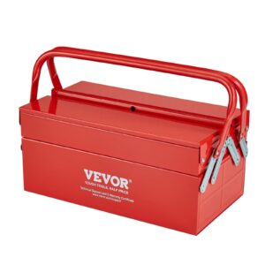 Metal Tool Box, 14-Inch, 2-Tier 3-Tray Portable Folding Tool Chest Organizer With Handle &Amp; Lock Hole, Powder Coated Steel, Cantilever Toolbox For Household Factory Warehouse Repair Shop, Red – Nice N Cheap Variety Store Metal Tool Box, 14-Inch, 2-Tier 3-Tray Portable Folding Tool Chest Organizer With Handle &Amp; Lock Hole, Powder Coated Steel, Cantilever Toolbox For Household Factory Warehouse Repair Shop, Red - Image 10
