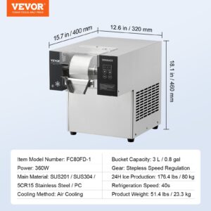 Commercial Snowflake Ice Machine, 176.4Lbs/24H Snowflake Ice Maker, Stainless Steel Ice Shaver Machine, Electric Snow Cone Maker, Air Cooling System For Rapid Heat Dissipation, For Bakery, Cafe – Nice N Cheap Variety Store Commercial Snowflake Ice Machine, 176.4Lbs/24H Snowflake Ice Maker, Stainless Steel Ice Shaver Machine, Electric Snow Cone Maker, Air Cooling System For Rapid Heat Dissipation, For Bakery, Cafe - Image 7