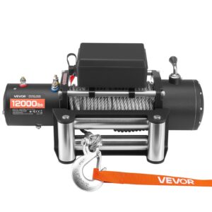 Electric Winch, 5400 Kg Load Capacity, 12V Dc Truck Winch With Φ9.1 Mm X 24 M Steel Rope, Wireless &Amp; Wired Remote Control, Ip55 Waterproof For Towing Suv Jeep Trailer Boat Off-Road Vehicle - Image 9