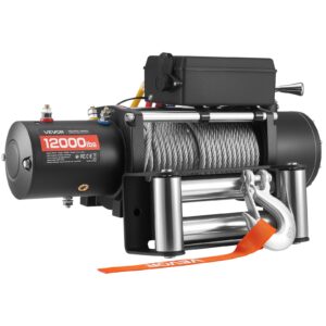Electric Winch, 5400 Kg Load Capacity, 12V Dc Truck Winch With Φ9.1 Mm X 24 M Steel Rope, Wireless &Amp; Wired Remote Control, Ip55 Waterproof For Towing Suv Jeep Trailer Boat Off-Road Vehicle - Image 10