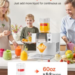 Snowflake Ice Machine, 60Kg/24H Snowflake Ice Maker, Ice-Shaver Machine With Stainless Steel Blade, Electric Snow Cone Maker With 1.8L Tank, 90S Fast Pre-Cooling, For Home &Amp; Small Gatherings - Image 4