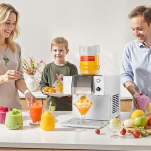 Snowflake Ice Machine, 60Kg/24H Snowflake Ice Maker, Ice-Shaver Machine With Stainless Steel Blade, Electric Snow Cone Maker With 1.8L Tank, 90S Fast Pre-Cooling, For Home &Amp; Small Gatherings - Image 8