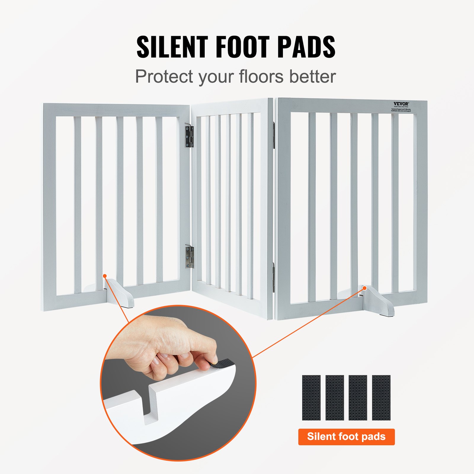 Free Standing Dog Gate | 3-Panel Foldable Pet Barrier – Nice N Cheap Variety Store Free Standing Dog Gate