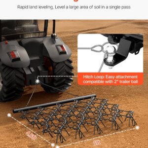 Drag Harrow, 5 X 4.5 Ft Durable Chain Harrow With 60 Sharp Teeth, Suitable For Atv Utv Tractor, Ideal For Soil Preparation, Seeding, Smoothing Landscapes, And Yard Gravel Driveway Maintenance – Nice N Cheap Variety Store Drag Harrow, 5 X 4.5 Ft Durable Chain Harrow With 60 Sharp Teeth, Suitable For Atv Utv Tractor, Ideal For Soil Preparation, Seeding, Smoothing Landscapes, And Yard Gravel Driveway Maintenance - Image 4