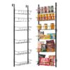 Over The Door Pantry Organizer, 6-Tier Pantry Organization And Storage, Heavy-Duty Steel Hanging Spice Rack, Adjustable Wall Seasoning Shelves, For Home Kitchen Laundry Room Bathroom, Black Product Image Nice N Cheap Variety Store