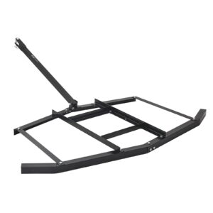 Drag Harrow, 66" Width Tow Behind Drag Harrow, Q235 Steel Driveway Grader with Adjustable Bars & Pin Hitch, Support up to 50 lbs, Tractor Driveway Harrow for ATVs, UTVs, Garden Lawn Tractors