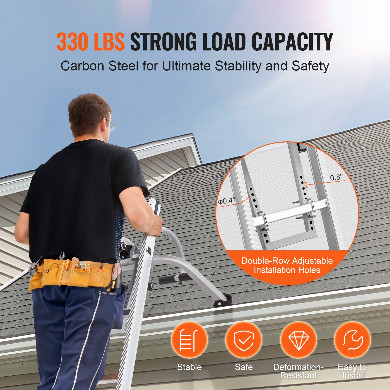 Ladder Stabilizer | 2-In-1 Extension Wall Standoff Hook – Nice N Cheap Variety Store Ladder Stabilizer
