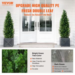 2 Pack 4' Artificial Cedar Topiary Tree Faux Plant Uv Decor In/Outdoor – Nice N Cheap Variety Store 2 Pack 4' Artificial Cedar Topiary Tree Faux Plant Uv Decor In/Outdoor - Image 2
