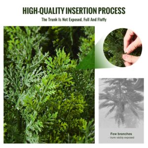 2 Pack 4' Artificial Cedar Topiary Tree Faux Plant Uv Decor In/Outdoor – Nice N Cheap Variety Store 2 Pack 4' Artificial Cedar Topiary Tree Faux Plant Uv Decor In/Outdoor - Image 5