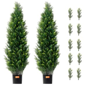 2 Pack 4' Artificial Cedar Topiary Tree Faux Plant Uv Decor In/Outdoor – Nice N Cheap Variety Store 2 Pack 4' Artificial Cedar Topiary Tree Faux Plant Uv Decor In/Outdoor - Image 9
