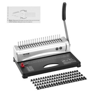 Binding Machine, Comb Binding Machine 21-Holes Binding 450 Sheets, Book Binder Machine With 100 Pcs 3/8'' Comb Binding Spines, For Letter Size, A4, A5 – Nice N Cheap Variety Store Binding Machine, Comb Binding Machine 21-Holes Binding 450 Sheets, Book Binder Machine With 100 Pcs 3/8'' Comb Binding Spines, For Letter Size, A4, A5 - Image 9