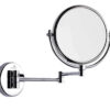 3X &Amp; 1X Wall Mount Magnifying Mirror (Solid Brass) Product Image Nice N Cheap Variety Store