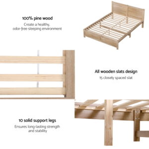 Queen Wooden Bed Frame