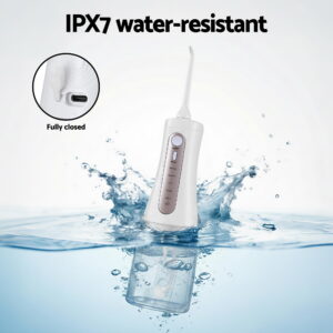 Devanti Cordless Water Flosser Dental Oral Irrigator White - Image 8