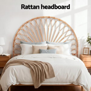 Artiss Double Bed Headboard Rattan - Mari Pine – Nice N Cheap Variety Store Artiss Bed Headboard Double Bedhead Rattan - Mari Pine Product Image