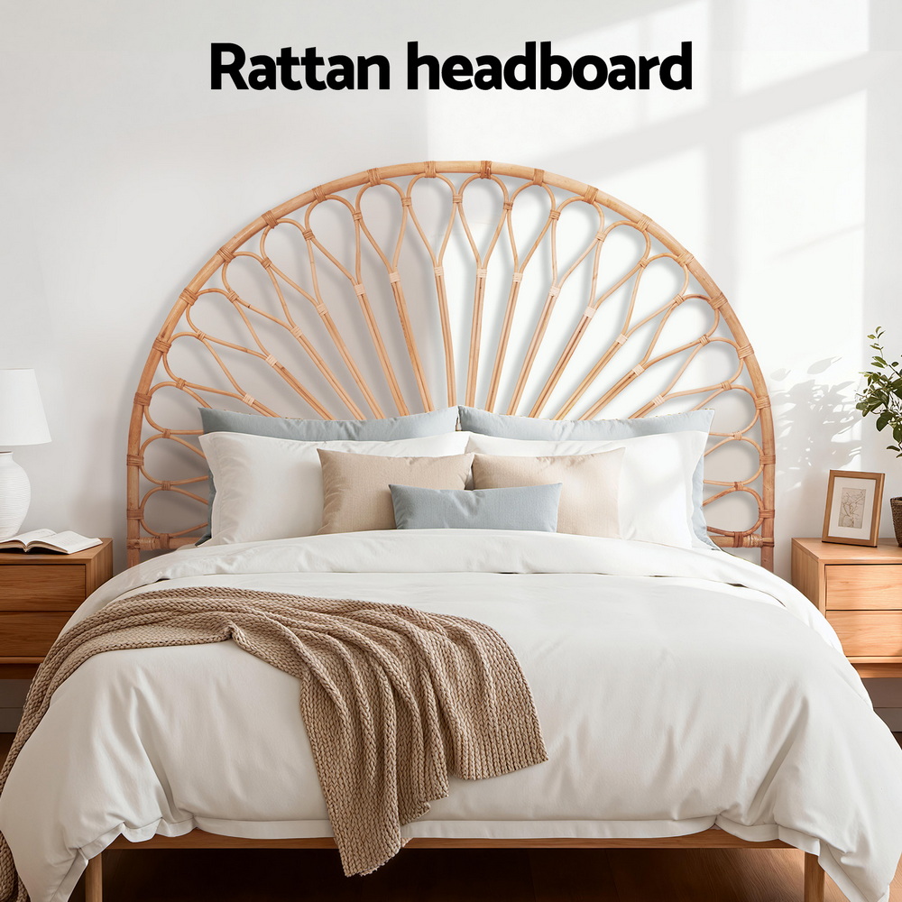 Artiss Double Bed Headboard Rattan - Mari Pine – Nice N Cheap Variety Store Artiss Bed Headboard Double Bedhead Rattan - Mari Pine Product Image