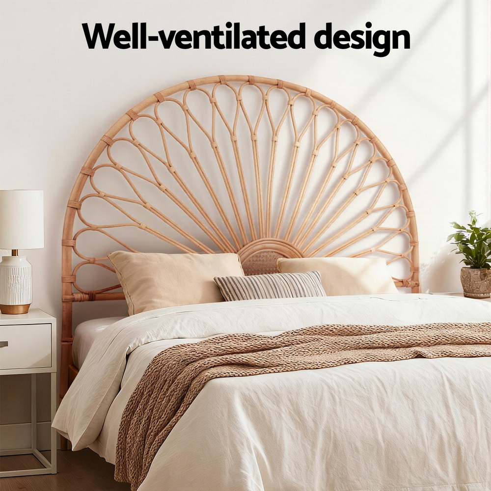 Artiss Double Bed Headboard Rattan - Mari Pine – Nice N Cheap Variety Store Artiss Bed Headboard Double Bedhead Rattan - Mari Pine Product Image