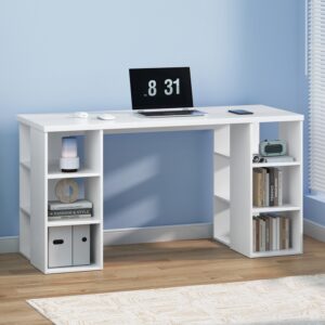 Artiss Computer Desk Bookshelf White 150CM product image