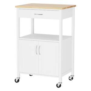Artiss Kitchen Island Trolley Rolling Serving Cart Storage Drawer Cupboard 60cm product image