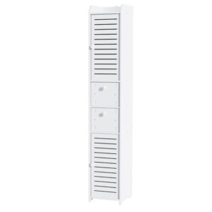 Artiss Slim Bathroom Storage Cabinet Tallboy – Nice N Cheap Variety Store Artiss Bathroom Toilet Storage Cabinet Laundry Tallboy Cupboard Slim Corner Product Image
