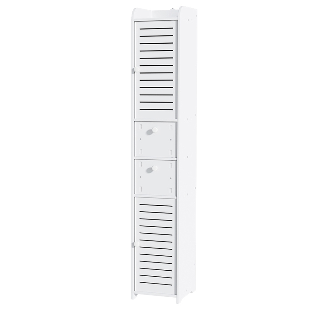 Artiss Slim Bathroom Storage Cabinet Tallboy – Nice N Cheap Variety Store Artiss Bathroom Toilet Storage Cabinet Laundry Tallboy Cupboard Slim Corner Product Image