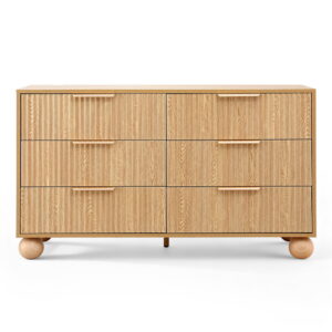 Artiss 6-Drawer Tallboy Dresser | Pine Finish – Nice N Cheap Variety Store Artiss 6 Chest Of Drawers Dresser Tallboy Pine Product Image