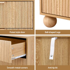 Artiss 6-Drawer Tallboy Dresser | Pine Finish – Nice N Cheap Variety Store Artiss 6 Chest Of Drawers Dresser Tallboy Pine Product Image