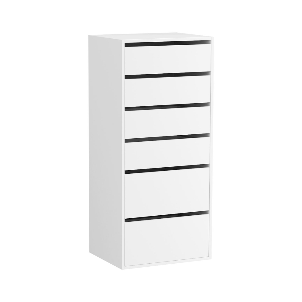 Artiss 6-Drawer Tallboy Dresser | White – Nice N Cheap Variety Store Artiss 6 Chest Of Drawers Dresser Tallboy White Product Image