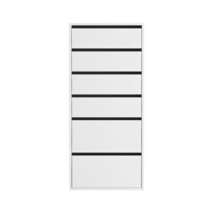 Artiss 6-Drawer Tallboy Dresser | White – Nice N Cheap Variety Store Artiss 6 Chest Of Drawers Dresser Tallboy White Product Image