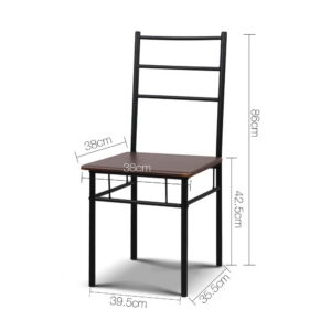 Artiss Dining Table And Chairs Set Fo 3 Walnut Product Image