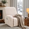 Artiss Recliner Chair Covers With Storage Side Pockets Beige Product Image