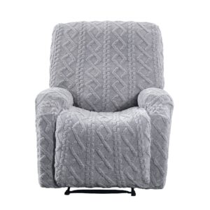 Artiss Recliner Chair Covers With Storage Side Pockets Grey Product Image