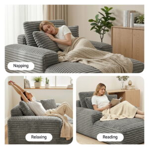 Artiss Sofa Bed Lounge Chair Recliner Couch Reading Chairs Sleeper Cloud Sofas: Product Image