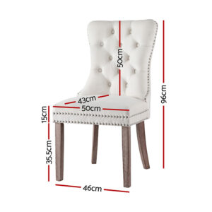 Artiss Dining Chairs Beige Velvet - Set Of 4 – Nice N Cheap Variety Store 1 Set Of 4 Artiss Dining Chairs Beige Velvet Product Image