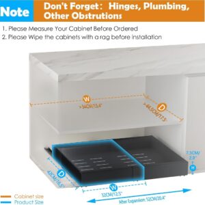 Carla Home Pull Out Cabinet Organiser - Expandable Black – Nice N Cheap Variety Store Carla Home Pack Pull Out Cabinet Organizer Expandable For Cabinets With Adjustable Slide Out Shelves Product Image