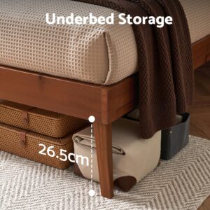 Artiss Bed Frame Queen Size Wooden Bed Base Walnut Splay Product Image