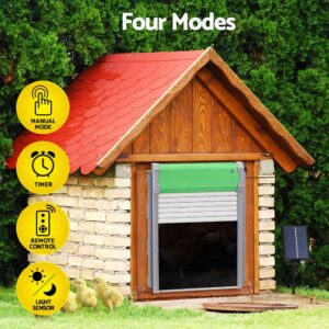 Giantz Automatic Chicken Coop Door Opener Cage Closer Timer Light Sensor Product Image